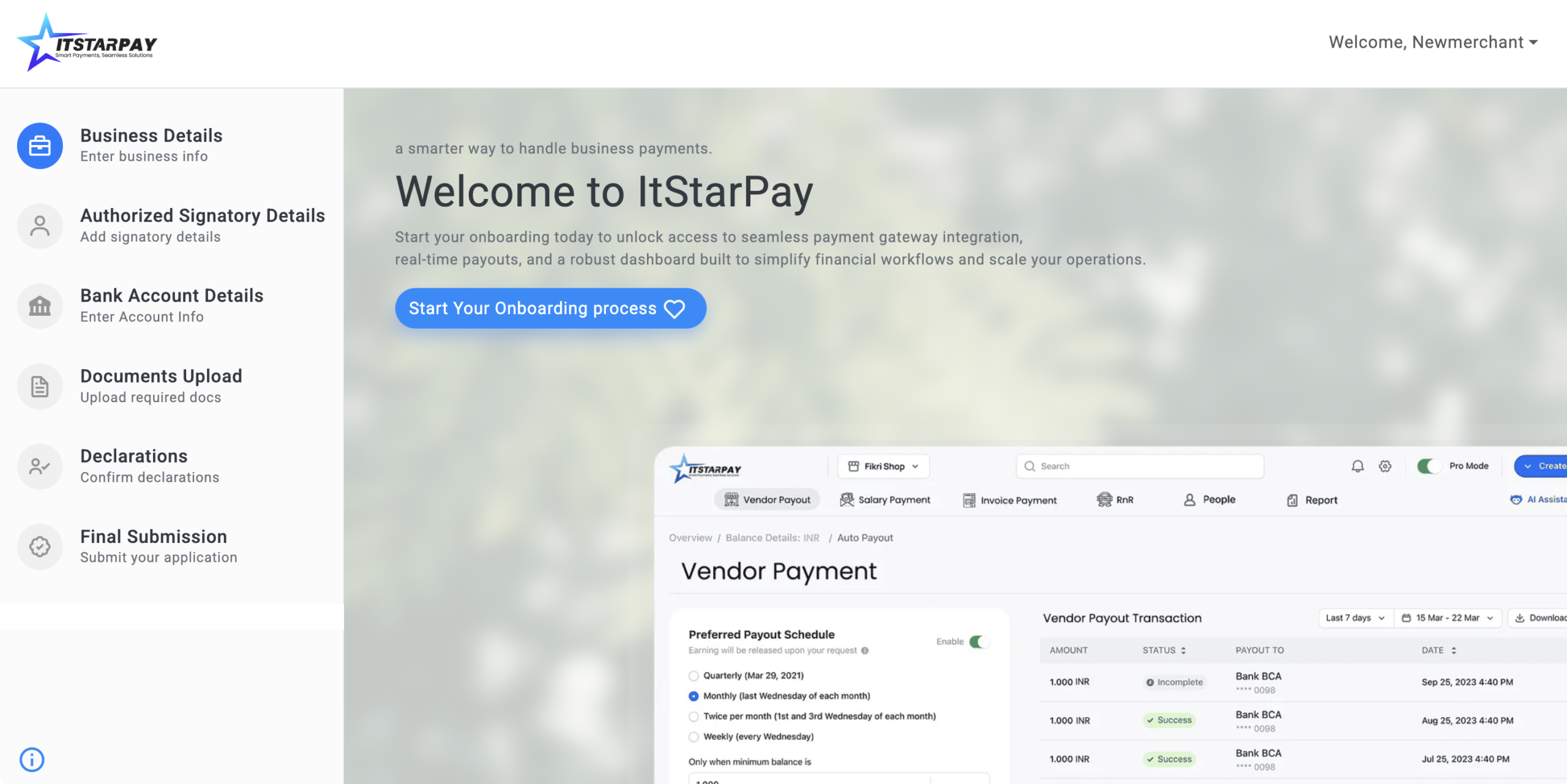 Onboarding Dashboard